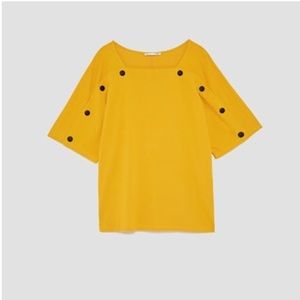 Yellow ZARA shirt size M